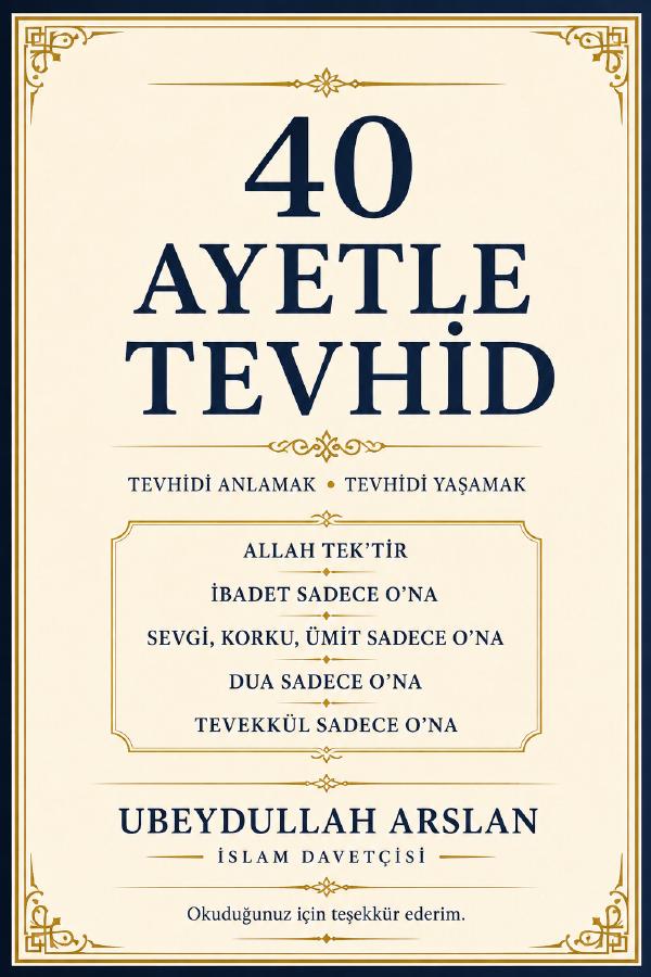 40 ÂYETLE TEVHİD kapağı