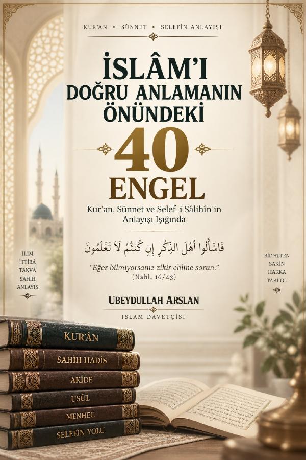 İslâm’ı Doğru Anlamanın Önündeki 40 Engel kapağı