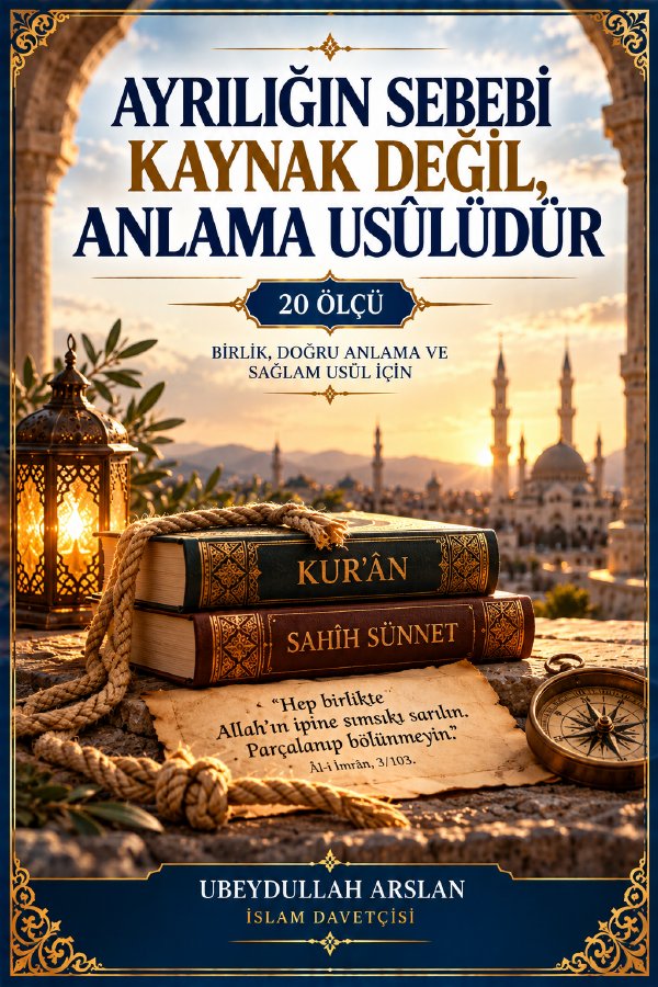 Ayrılığın Sebebi Kaynak Değil, Anlama Usûlüdür kapağı