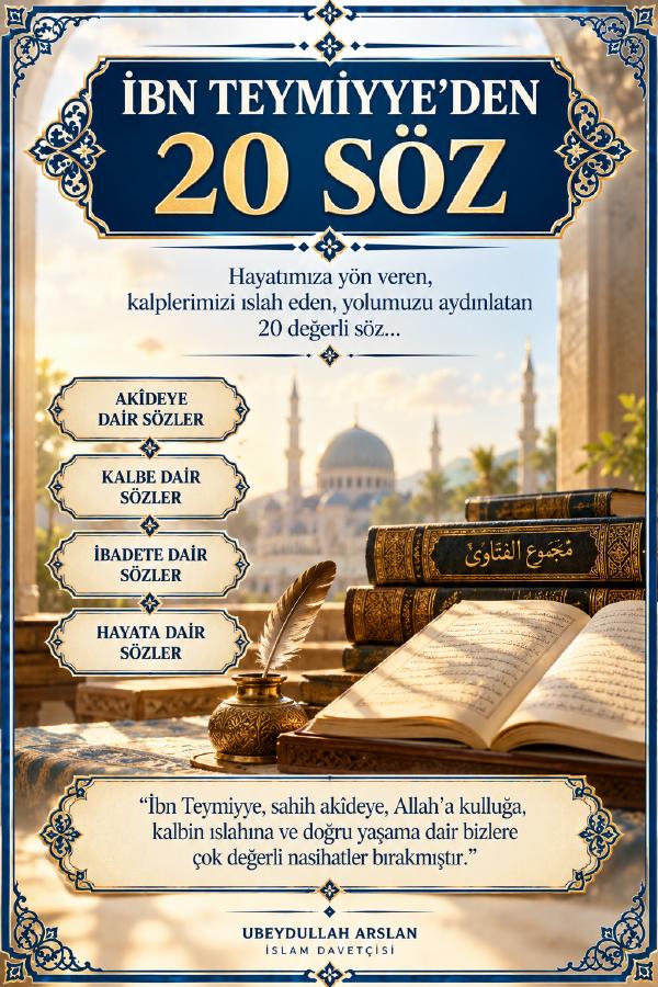 İbn Teymiyye’den 20 Söz kapağı