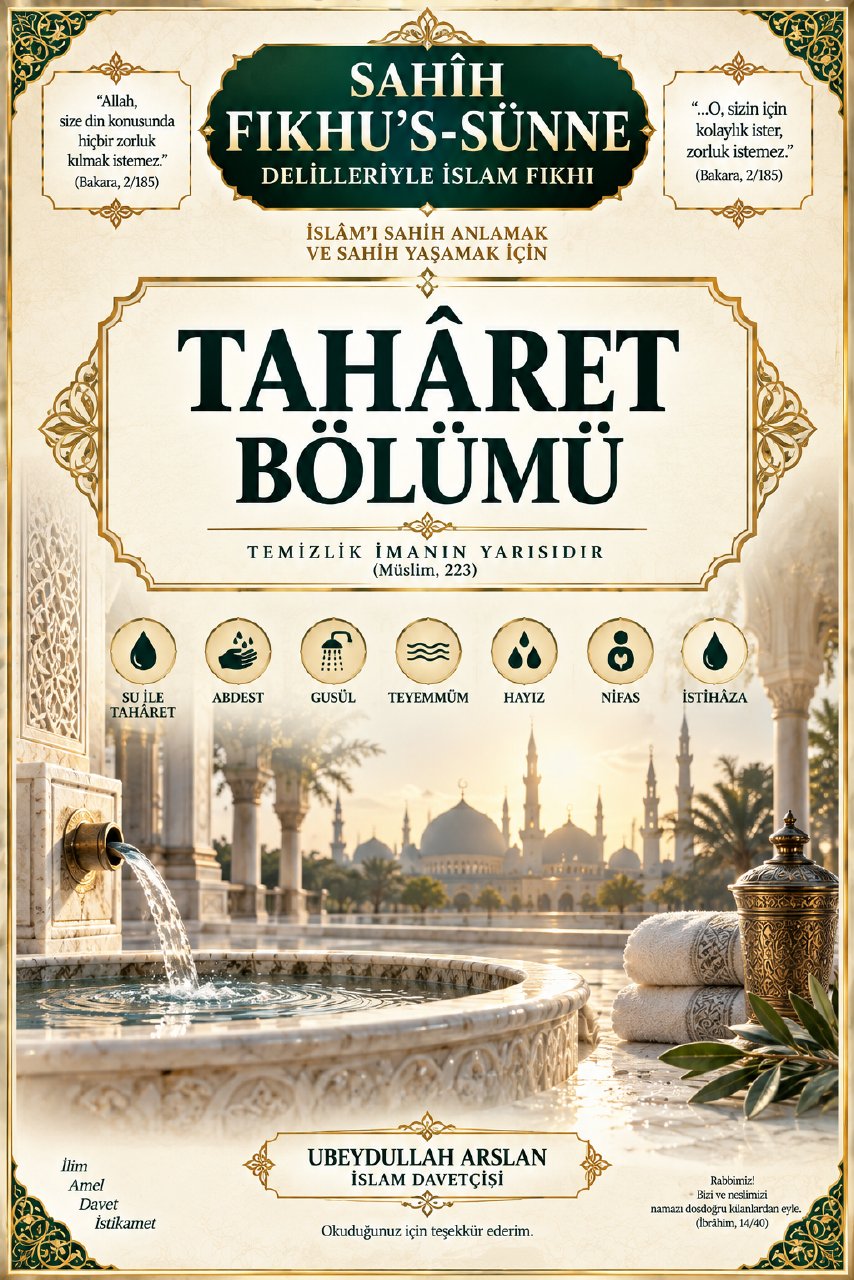 Sahîh Fıkhu’s-Sünne – Tahâret Bölümü kapağı
